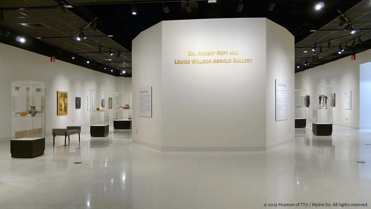 Interior of the Arnold Gallery at the Museum of Texas Tech
